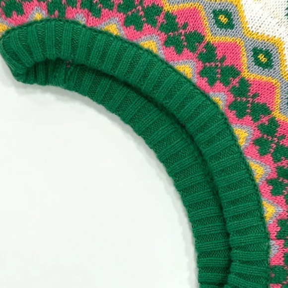 Pink Fair Isle sweater women’s US size S - Picture 4 of 14